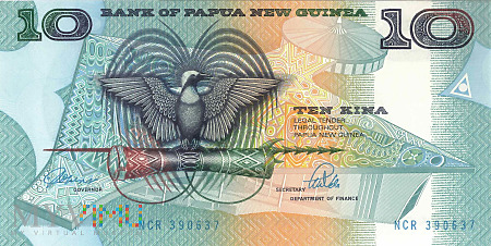 Papua Nowa Gwinea - 10 kina (1989)