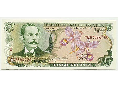 Kostaryka- 10 Colonów UNC