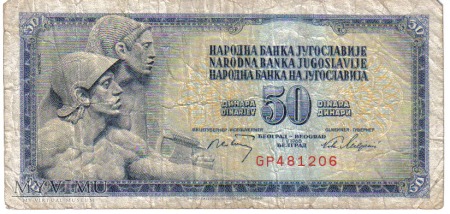 Duże zdjęcie 50 dinarów 1968