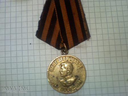 Duże zdjęcie medal uczestnikom w wielkiej wojnie ojczyznianej