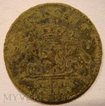 1 Pfennig NASSAU 1862, Książe ADOLF