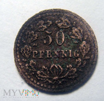 50 Pfennig - Żeton do gry