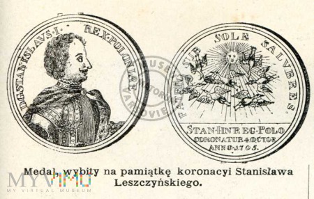 Medal wybity na pamiątkę koronacji Leszczyńskiego
