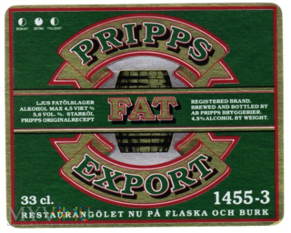 PRIPPS FAT EXPORT