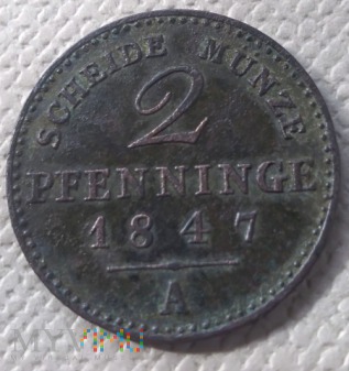 2 Pfenning 1847 rok