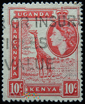 Kenia Uganda Tanganika 10c Elżbieta II