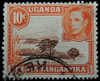 Kenia Uganda Tanganika 10c Jerzy VI