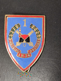 Odznaka 1 Pułku Artylerii Szkolnej - Francja