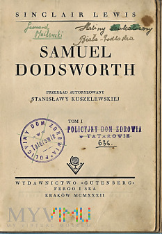 Powieść ,,Samuel Dodsworth