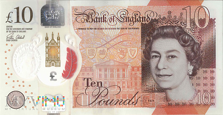 Wielka Brytania - 10 funtów (2016)