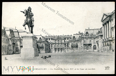 Duże zdjęcie Versailles Wersal - Pomnik Ludwika XIV -lata 20-te