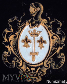 talerzyk z herbem Joanny d Arc
