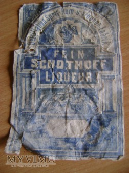 stara pruska etykieta od likieru