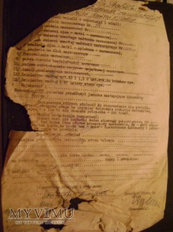 dokument ślubu z 1938 roku IIstrona