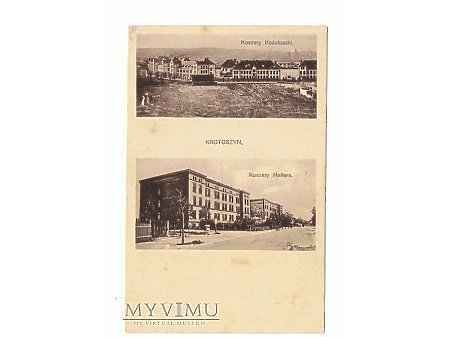 Pocztówka: Krotoszyn - koszary.