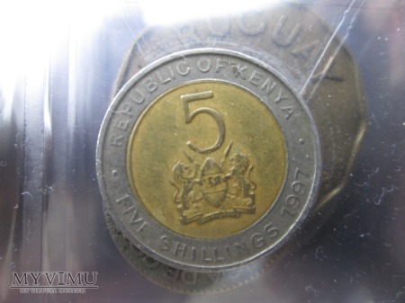 5 shillings- Kenia - 1997
