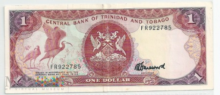 Trynidad & Tobago.1.Aw.1 dollar.1985.P-36c