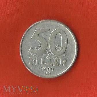 Węgry 50 fillerów, 1980 / 1988