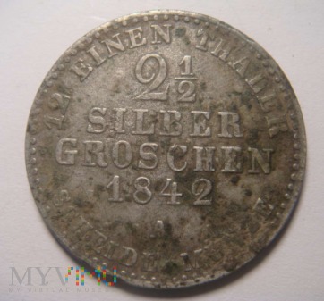 2 1/2 SILBER GROSCHEN 1842 ,A