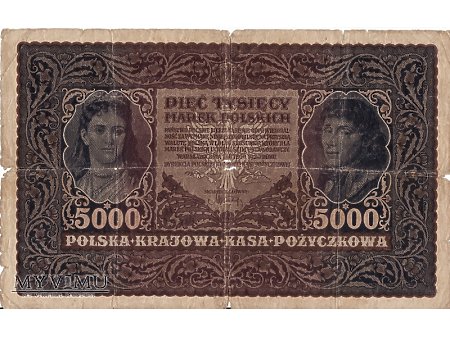 Duże zdjęcie 5 000 marek polskich - 7 lutego 1920 rok