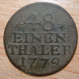 48 einen thaler, 1772, A