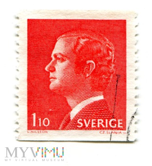 Szwecja, 1,1 kr, Król Karol XVI Gustaw 1975