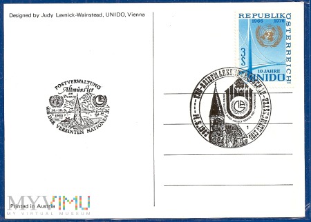 32-10 Lat UNIDO-Postkarte.1982.a