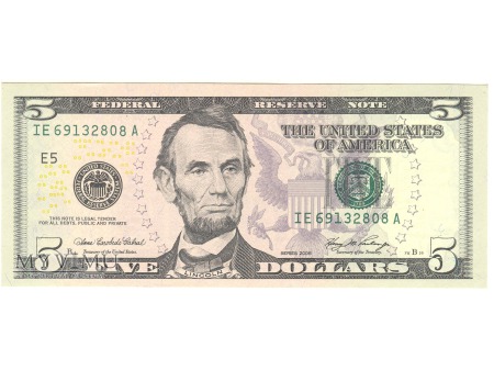 5 USD 2006 FEDERAL RESERVE NOTE
