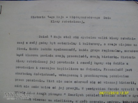 Duże zdjęcie Historia1 Maja-szkolenie wych-polit[1970-75].