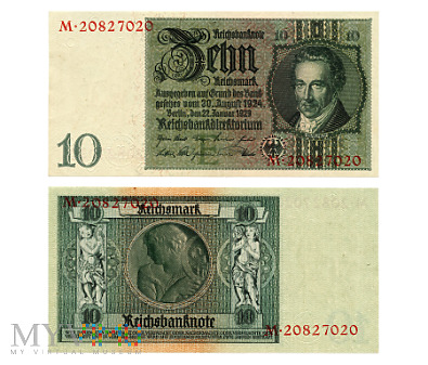 Duże zdjęcie 10 Reichsmark 1929 (M•20827020)