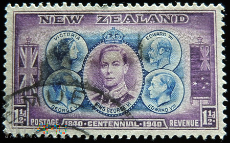 Nowa Zelandia 1½d Jerzy VI