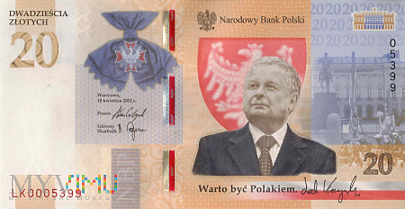 Polska - 20 złotych (2021)