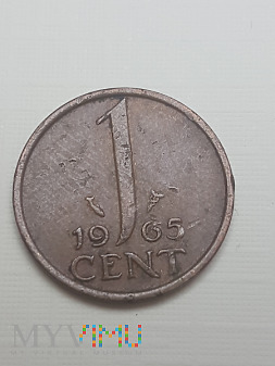 Holandia- 1 cent 1965 r.