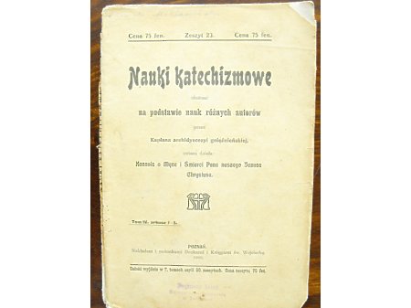 Duże zdjęcie NAUKI KATECHIZMOWE - 1909rok