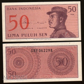 Indonesia - P 94 - 50 Sen - 1964