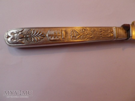 Herb Pilawa- nóż srebro