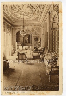Łańcut - Zamek - wnętrze - 1915