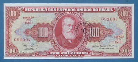 10 centavos ( 100 cruzeiros) 1966 - Brazylia