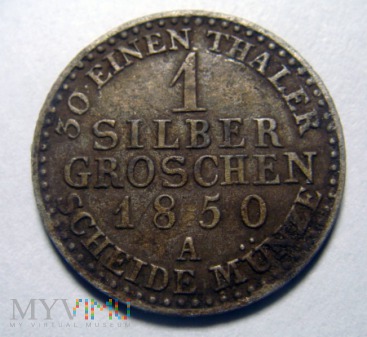 1 SilberGroschen, 1850 A