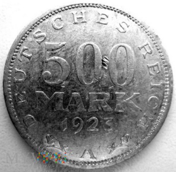 500 marek 1923 r. Niemcy (Republika Weimarska)