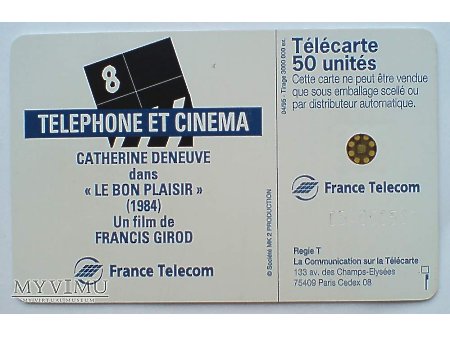 CATHERINE DENEUVE karta telefoniczna 1995