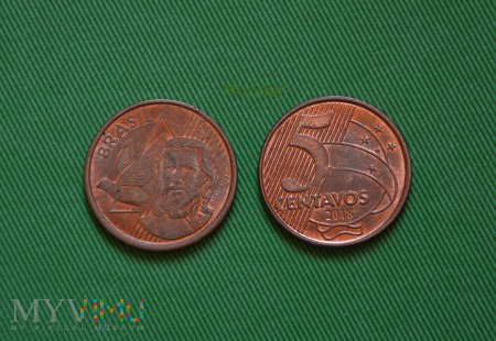 Duże zdjęcie Moneta brazylijska: 5 centavos