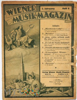 Wiener Musik-Magazin. 3. Jahrgang. Heft 8