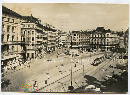 Brno - namesti Svobody - obieg 1957