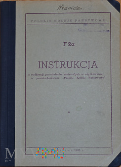 F2a-1965 Instrukcja o przedmiotach nietrwałych