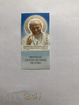 Znaczek pocztowy Kanonizacja Jana Pawła II