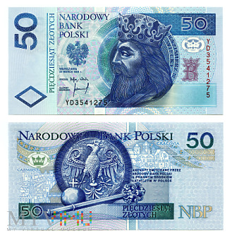 50 złotych 1994 (YD3541275) zastępcza