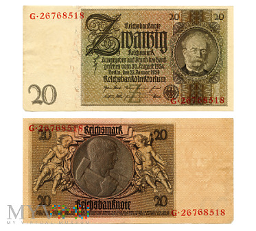 Duże zdjęcie 20 Reichsmark 1929 (G•26768518)