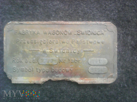tabliczka znamionowa