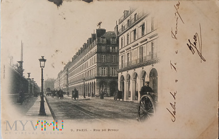 Paryż - Rue de Rivoli.